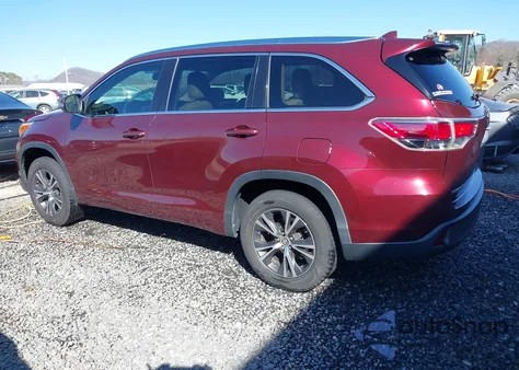 2016 Toyota Highlander Xle V6 from USA, damaged, VIN 5TDKKRFH5GS158054